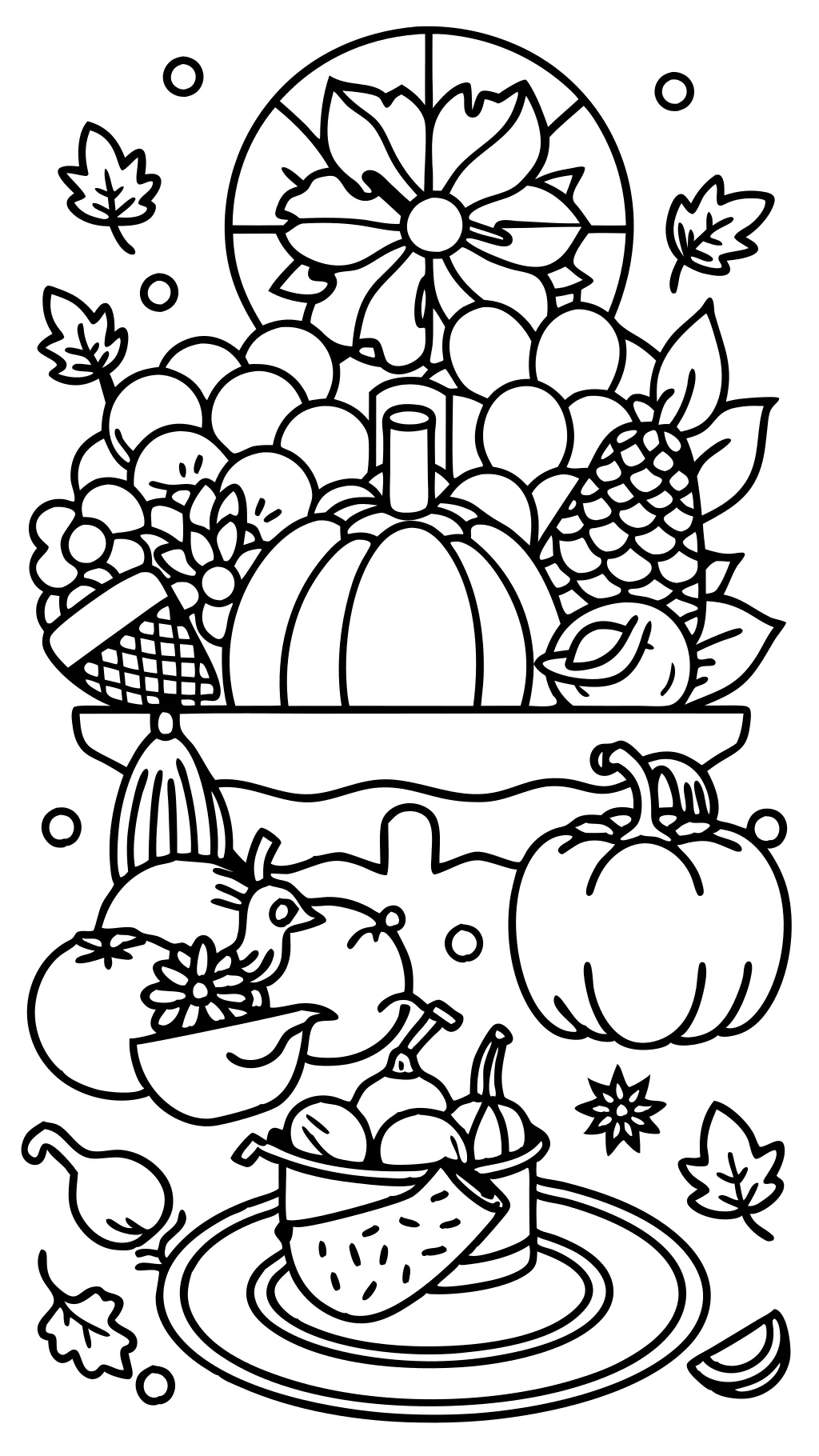 coloriages imprimables gratuits Thanksgiving